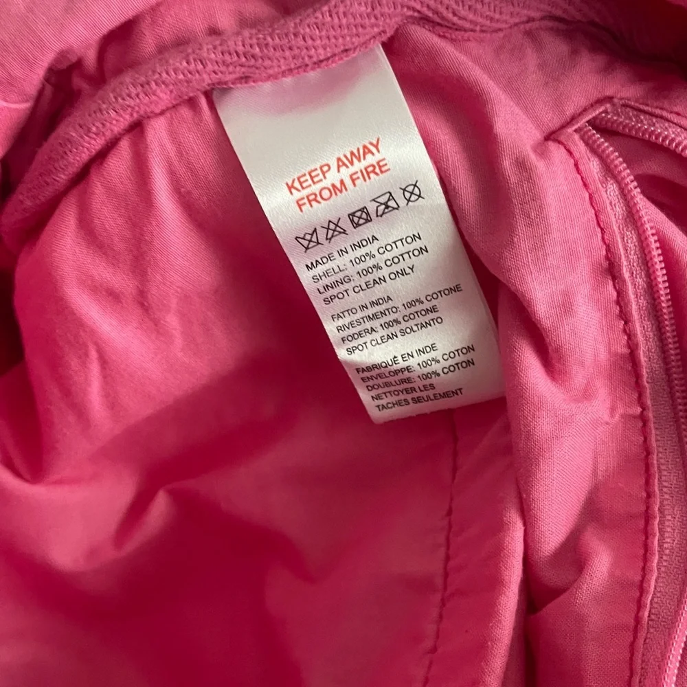 Pink urban outfitters corduroy backpack